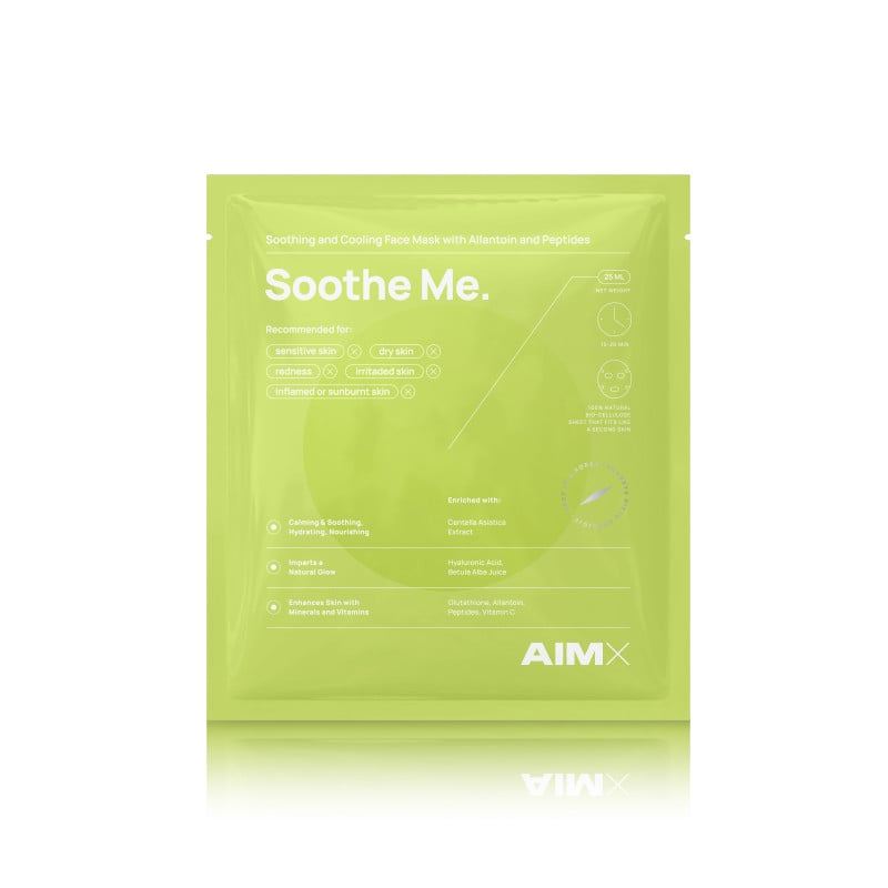 Korejietiška raminanti lakštinė veido kaukė su peptidais AIMX „Soothe Me“